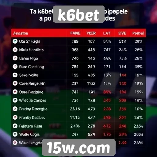 Estudo sobre a popularidade dos jogos na k6bet