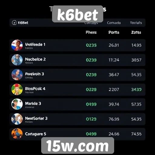 Análise do portfólio de jogos do site k6bet